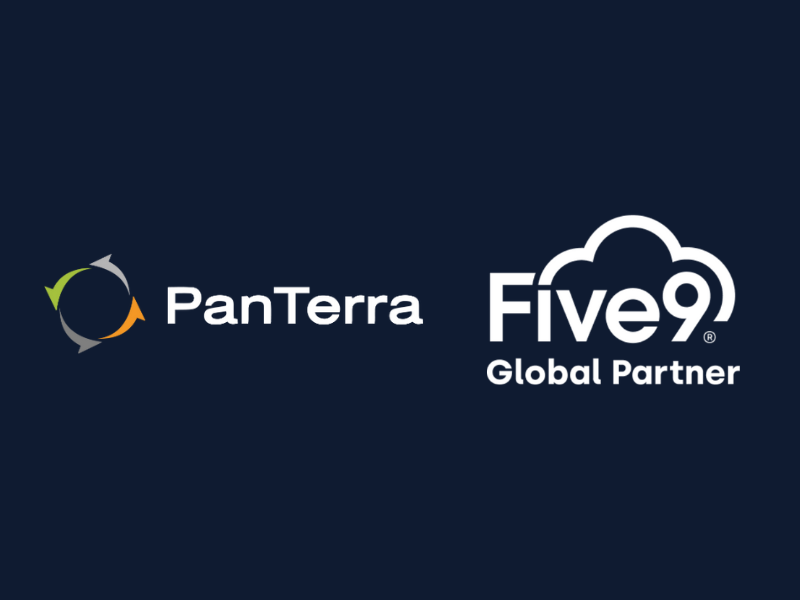 The logos of PanTerra and Five9 (Global Partner)