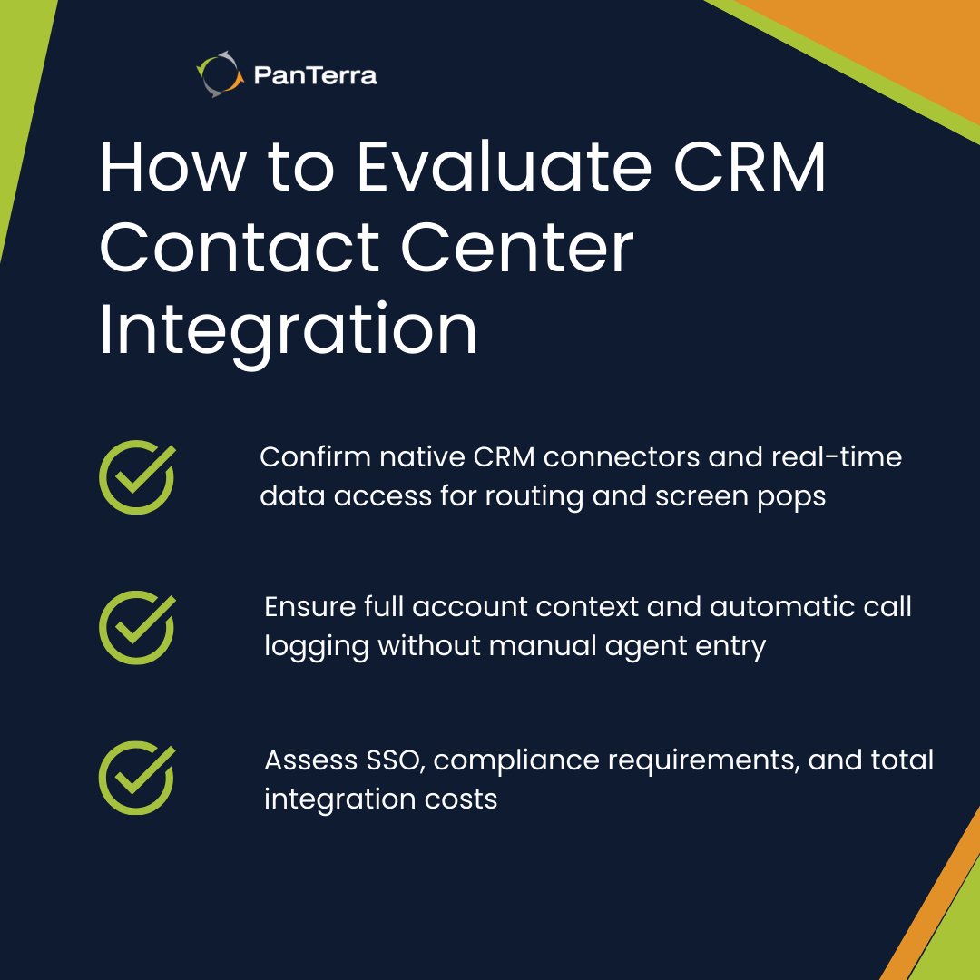CRM contact center integration checklist for evaluating native integration and routing capabilities