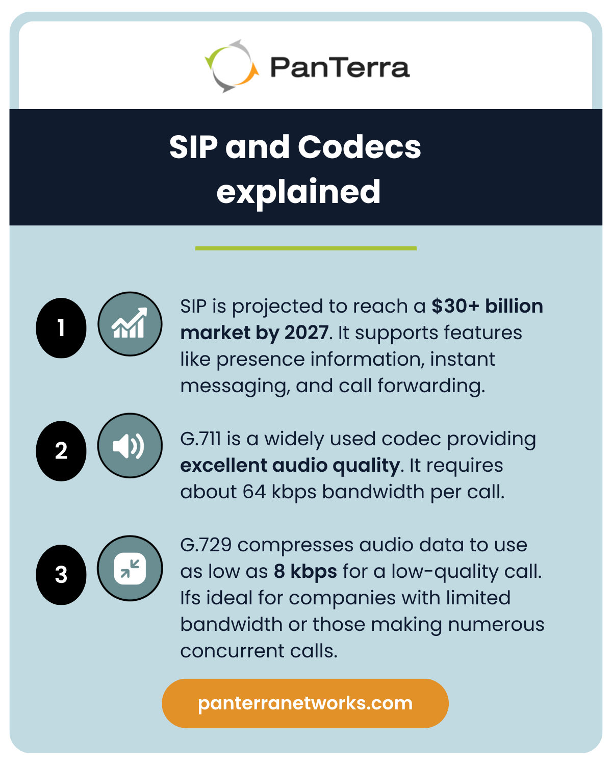 SIP and Codecs  explained