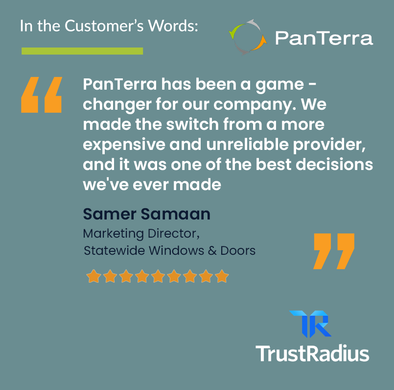 Statewide Windows and Doors client success story about working with PanTerra Networks